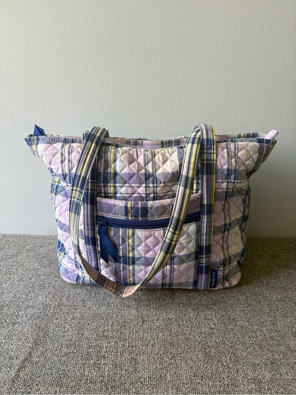 Vera Tote in Amethyst Plaid